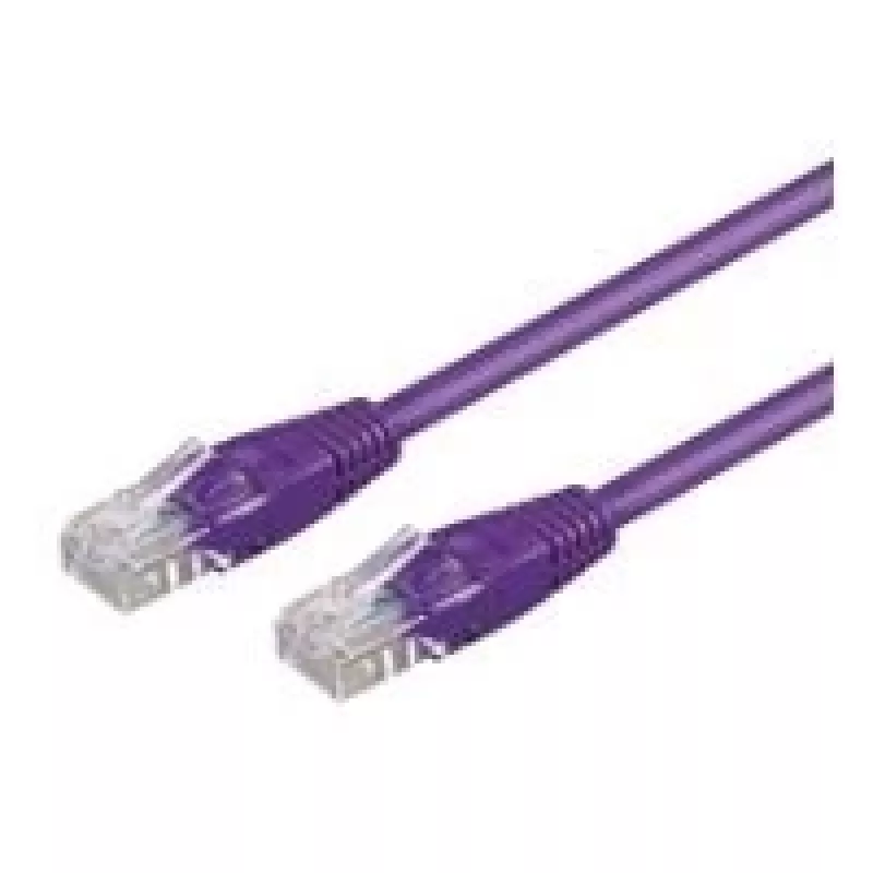 Wentronic Goobay CAT 5e jungiamasis laidas, U/UTP, violetinis, 0,25 m - CCA vario mišinys (95202)