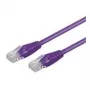 Wentronic Goobay CAT 5e jungiamasis laidas, U/UTP, violetinis, 0,25 m - CCA vario mišinys (95202)