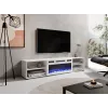 RTV spintelė POLO 180x33x39 baltas + židinys baltas