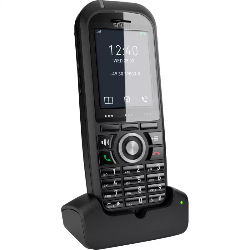 Snom M70 DECT belaidis telefono ragelis skambintojo ID juodas