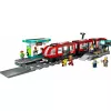 LEGO City miesto tramvajaus ir stoties vaidmenų žaidimo statybų rinkinys vaikams su žaisliniu tramvajumi, dovana berniukams ir mergaitėms nuo 7 metų, kurie mėgsta transporto priemones