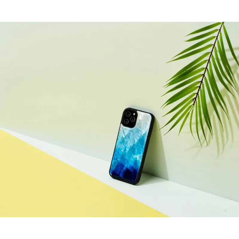 Apsauginis telefono dėklas iKins, skirtas Apple iPhone 12 Pro Max – mėlynos ežero ir juodos spalvos