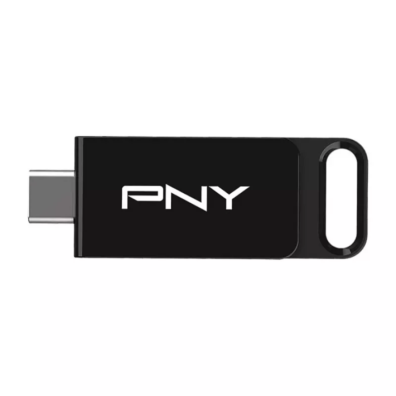 PNY Elite, 64 GB, USB Type-C, 3.2 Gen 1 (3.1 Gen 1), 120 MB/s, Dia, Juoda