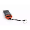„Gembird“ kortelių skaitytuvas FD2-MSD-3 USB 2.0 juoda raudona