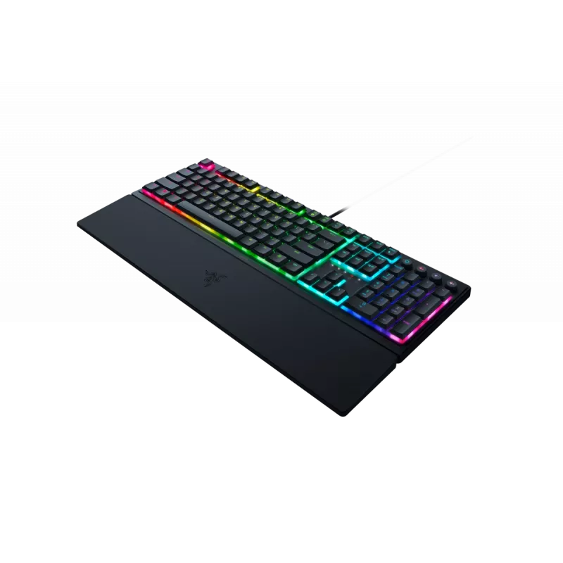 Razer Ornata V3 RGB žaidimų USB klaviatūra juoda pilno dydžio laidinė mecha-membrane