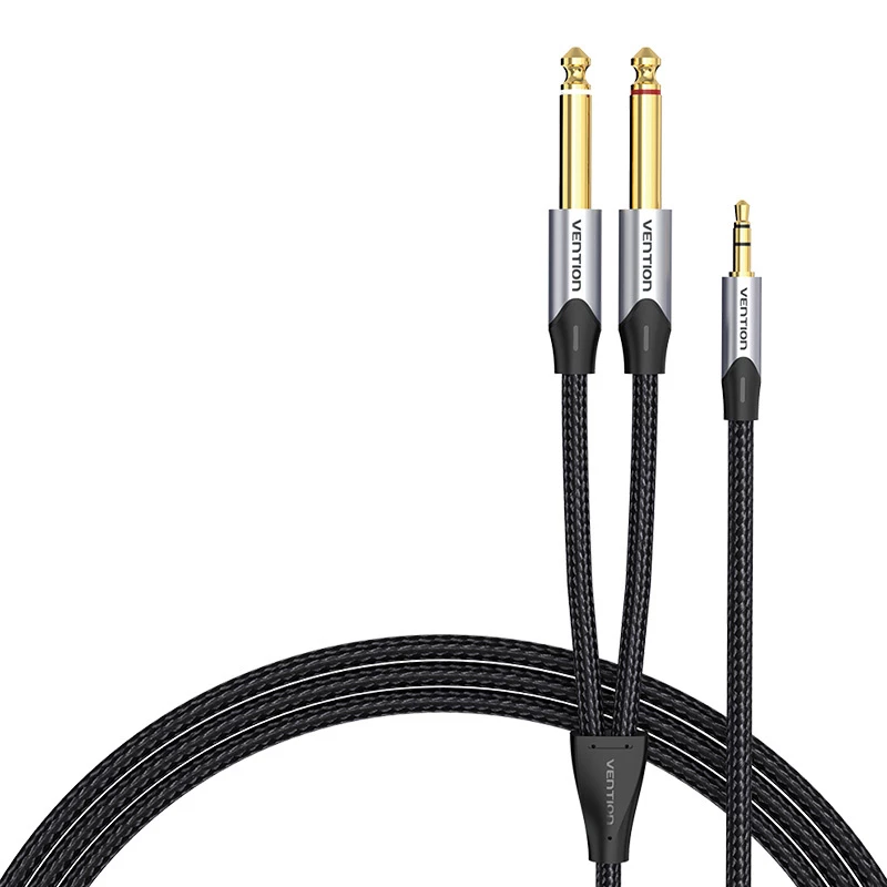 Garso kabelis Vention BARHK 3,5 mm kištukas į 2× 6,35 mm kištukus, 8 m