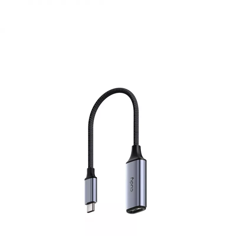 USB-C į HDMI adapteris Cudy UH401 — 4K 60Hz, HDMI 2.0, vienam ekranui, aliuminio korpusas