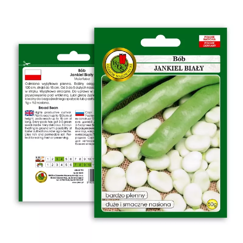 Sėklų pakelis Apte PNOS — Pupos (fava) Jankiel Bialy, 50 g