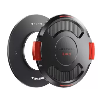 Filtro laikiklio pagrindo žiedas Freewell FW-L1-BL49 49 mm su dangteliu, skirtas Real Locking VND sistemai