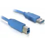USB laidas DeLOCK 82434 1,8 m USB A USB B mėlynas