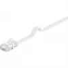 Wentronic Goobay CAT 6 plokščiasis komutacinis kabelis, U/UTP, baltas, 2 m – varinis (95152)