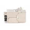 Kertinis modulis Digitus CAT 8.1 RJ-45 ekranuotas plokščias baltas
