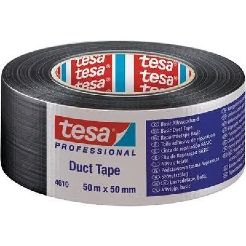 Tesa lipnioji juosta 04610 — 50 m x 50 mm, juoda