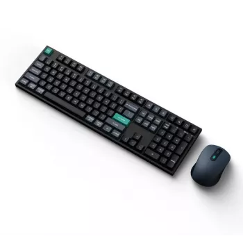 klaviatūra Keychron B36 + BM25 pilno dydžio 100% QWERTY Anglų, USB + RF belaidis + Bluetooth, žirkliniai jungikliai, juoda, pelė įtraukta