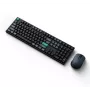 klaviatūra Keychron B36 + BM25 pilno dydžio 100% QWERTY Anglų, USB + RF belaidis + Bluetooth, žirkliniai jungikliai, juoda, pelė įtraukta