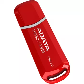 ADATA DashDrive UV150 USB atmintinė 32 GB, USB Typee-A 3.2 Gen 1, raudona, dangtelio dizainas