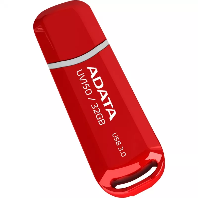 ADATA DashDrive UV150 USB atmintinė 32 GB, USB Typee-A 3.2 Gen 1, raudona, dangtelio dizainas