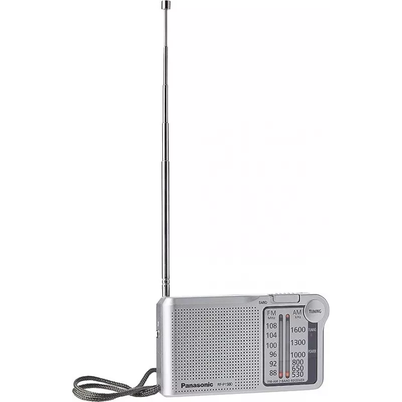Panasonic RF-P150DEG nešiojamasis analoginis radijas, sidabrinis