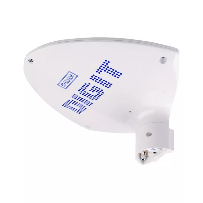 Plačiajuostė DVB‑T/T2 antena Telmor Activa 5G — vidaus/lauko balta