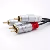 Garso kabelis Qoltec 52337 2 m 2 x RCA juodas