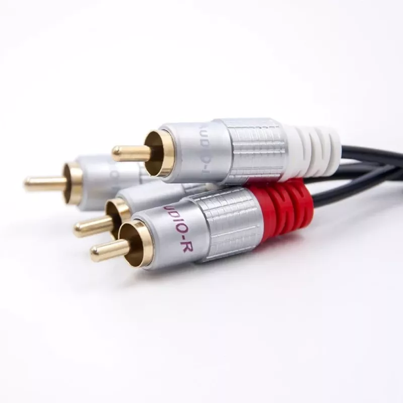 Garso kabelis Qoltec 52337 2 m 2 x RCA juodas