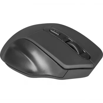 Belaidė optinė pelė DEFENDER Datum MB-345 RF, abiem rankoms tinkama/dešiniarankiams, 1600 DPI, 3 mygtukai, USB RF imtuvas, juoda