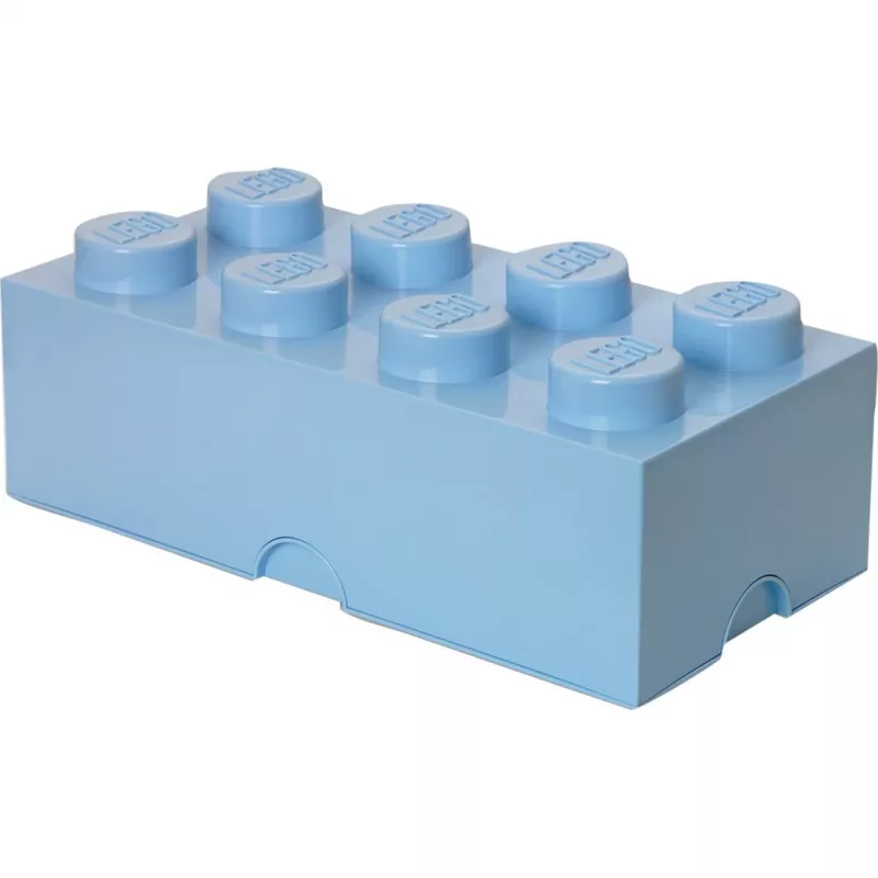 LEGO Storage Brick 8 Light Mėlyna, Dėžutė šviesiai mėlyna