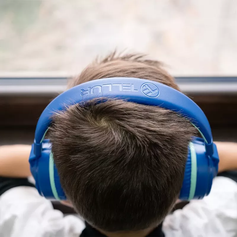 Ausinės Tellur Buddy Bluetooth ant ausies dedamos ausinės mėlynos