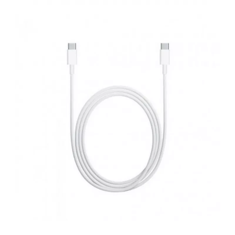 USB C - USB C kabelis 1m. silicone Balta