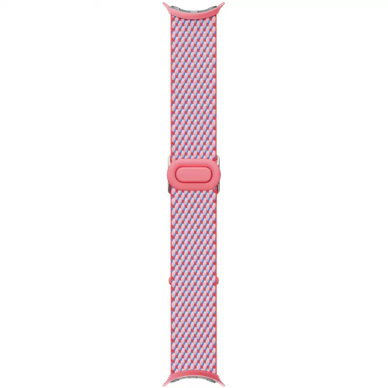 Google - išmaniojo laikrodžio dirželis - 140 - 215 mm - bijūnų rožinė - skirtas Pixel Watch 3 (GA06138-WW)