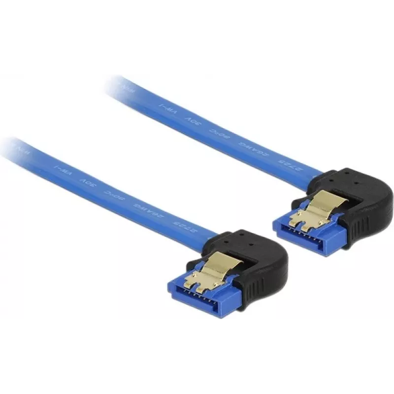 SATA kabelis DeLOCK 85095 0.2m juoda mėlyna