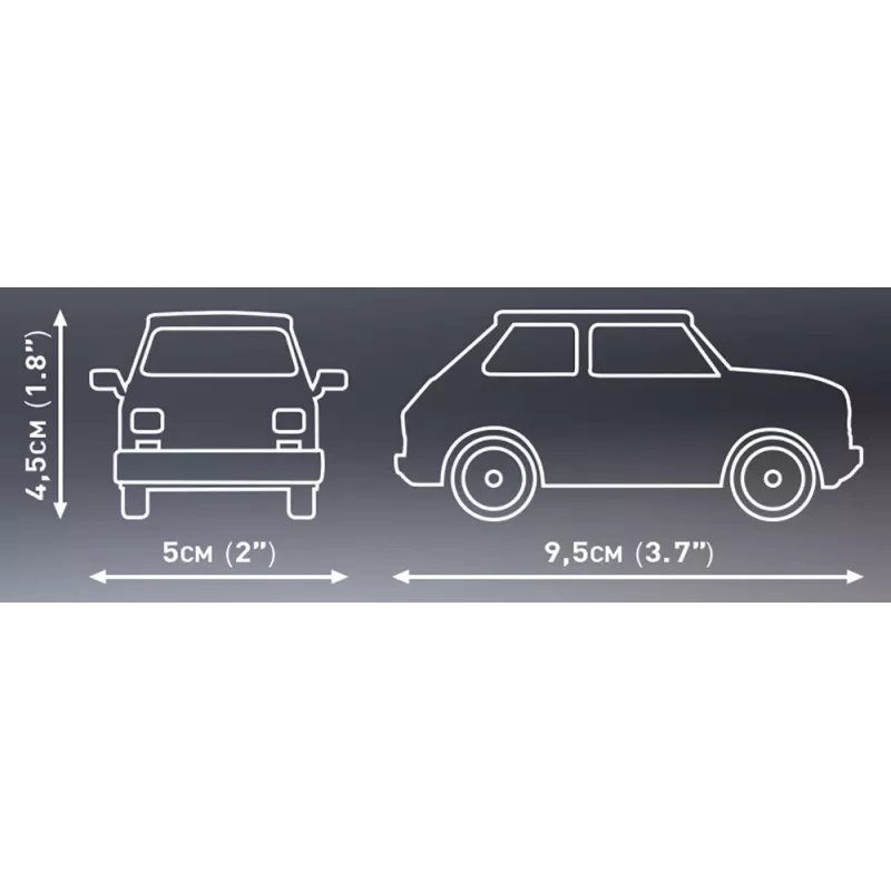 Žaislinis konstravimo rinkinys Cobi Youngtimer Collection Fiat 126p el 24531 — 150 vnt.