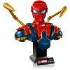 LEGO Marvel kolekcinis biustas Iron Spider-Man 76326, 379 detalės, 18+ demonstracinis modelis, 170×200×110 mm