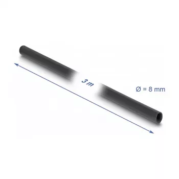 DeLOCK PVC izoliacinė mova 3 m x 8 mm juoda