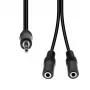 ProXtend 3 kontaktų į 2×2 kontaktų kabelis M32XM2F-002, 1 m, 18 AWG