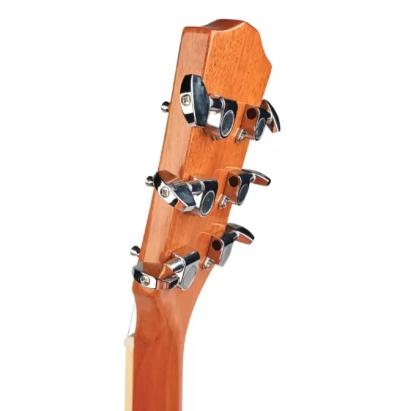 Elektroakustinė gitara V-tone VEAG1 CE 4/4 Mediena — pilno dydžio drednotas, išpjova, eglės viršus, raudonmedžio nugarėlė ir šonai, įmontuotas priešstiprintuvas