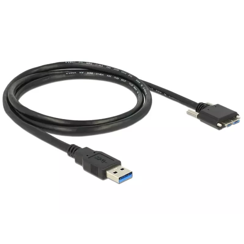 USB kabelis DeLOCK 1m USB 3.0 USB 3.2 Gen 1 Micro-USB B Juodas