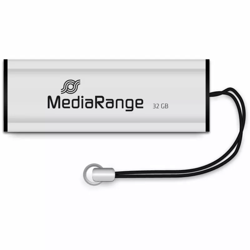 MediaRange SuperSpeed - USB atmintinė - 32GB - USB3.0 - juoda/sidabrinė (MR916)
