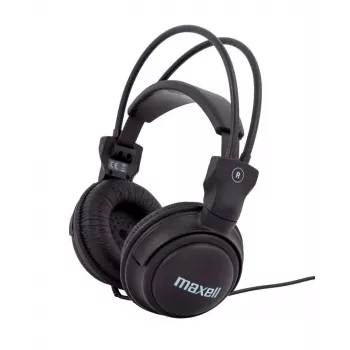 Ausinės Maxell Home Studio MAX-833, laidinės cirkumauralinės, 32 Ω, 98 dB, 16–22000 Hz, 5 m laidas, ausies kabliukas / ant galvos, juodos