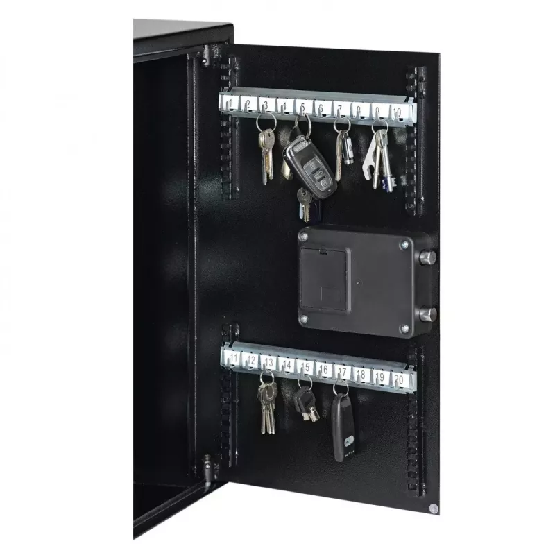 Sieninis seifas Yale YKB/550/DB1 elektroninis užraktas juodas 350x130x550mm
