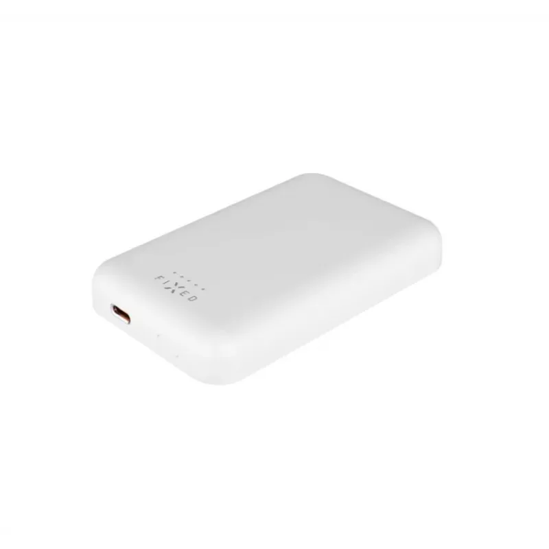 Nešiojama išorinė baterija FIXED FIXZENM-6-WH — 6000 mAh, USB-C greitas įkrovimas, balta
