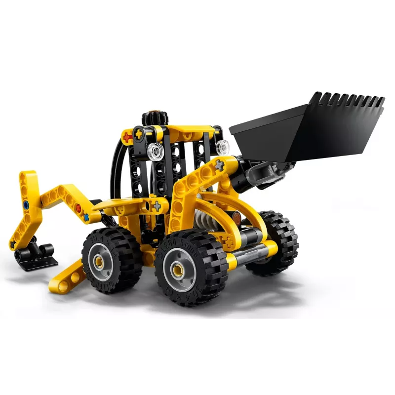 Konstruktorius LEGO Technic Atbulinis krautuvas 42197 — šarnyrinis vairavimas, veikiantis krautuvas, 104 detalės, rekomenduojamas amžius 7+