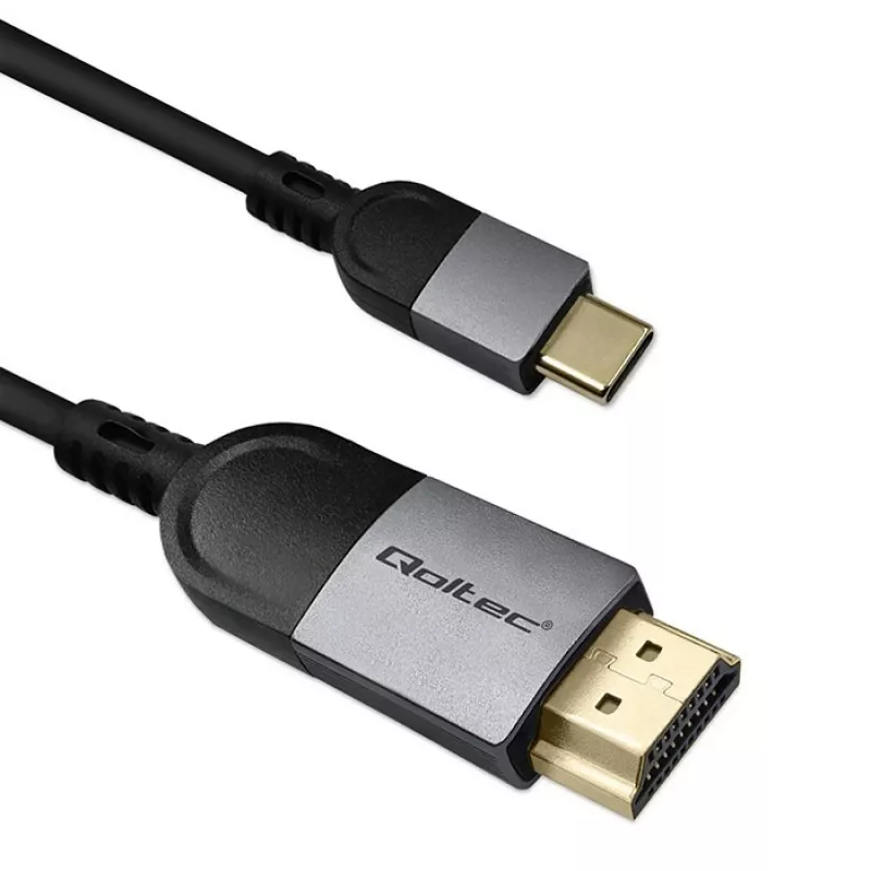 USB-C į HDMI kabelis QOLTEC 50438 — 2 m, 4K 60 Hz