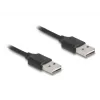 Suvyniota laido DELOCK EASY-USB 2.0 Type-A kištukas į Type-A kištuką 0,5 m – 0,8 m juodas