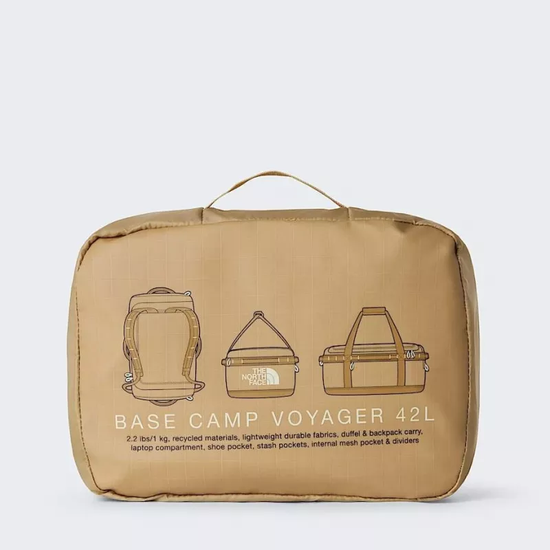 Krepšys The North Face Base Camp Voyager Duffel 42L - chaki/ruda