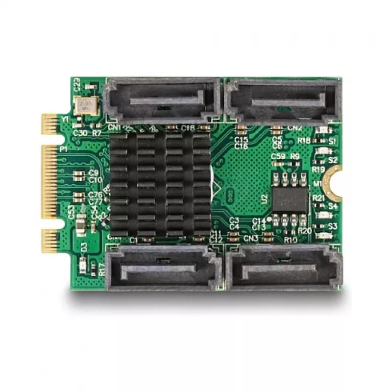 DeLOCK 61062 vidinis SATA adapteris M.2 į SATA 6 Gbit/s RAID 0 1 10 JBOD