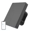 Sieninis išmanusis jungiklis Sonoff M5-2C-80 Wi‑Fi, 2 grandinės, modelis M5-2C-80