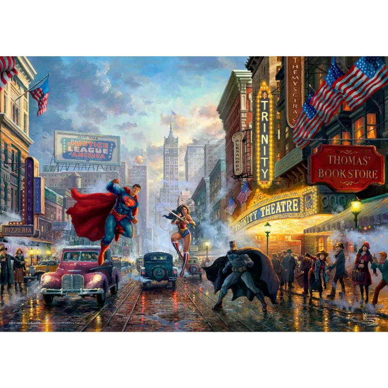 Dėlionė Schmidt Spiele Batman, Superman ir Wonder Woman 1000 dalių