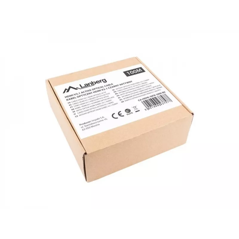 HDMI laidas Lanberg CA-HDMI-30FB-1000-BK 100m juodas