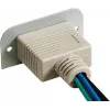 Kindermann Konnect 50 alu - VGA (HD15) 90° - Modulinis Faceplate-Snap-In